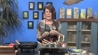 How to Add Pastels to an Encaustic Painting [upl. by Miarhpe]