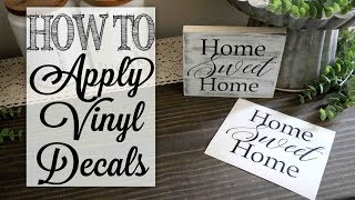 How To Apply Vinyl Decals [upl. by Jean]