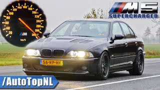 600HP BMW M5 E39 SUPERCHARGED 100300 ACCELERATION amp INSANE SOUND by AutoTopNL [upl. by Bree]