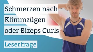 Schmerzen im Ellenbogen und Bizeps nach Klimmzügen oder Bizeps Curls [upl. by Daven291]