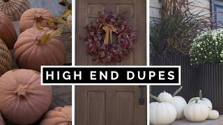 DIY HIGH END HOME DECOR DUPES  OUTDOOR FALL DECORATING HACKS ON A BUDGET [upl. by Anifad]