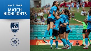 HIGHLIGHTS Sydney FC v Western Sydney Wanderers  Ninja ALeague [upl. by Ordnasil484]