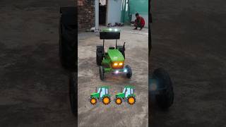 Making homemade electric tractor  light 🚜🚜dc motor electric rkg [upl. by Yalhsa]