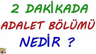 2 Dakikada Adalet Bölümü Nedir [upl. by Eidac443]