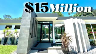 Touring An Iconic 15000000 Modern Mansion in Beverly Hills Trousdale Estates [upl. by Yellehs]