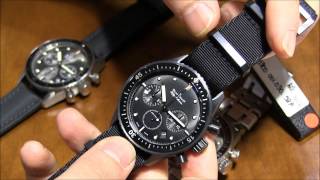 Blancpain Fifty Fathoms Bathyscaphe Flyback Chronograph Watches HandsOn  aBlogtoWatch [upl. by Ocer182]