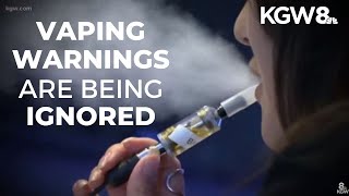 Many vaping warnings being ignored [upl. by Bradski]