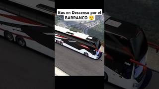 Bus en Descenso por el Barranco 😨😲bus truck simulator trailer american camion [upl. by Natka]