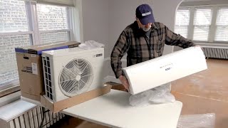 How to Install a Ductless MiniSplit Air Conditioner  Blueridge [upl. by Ashley]