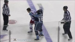 Brandon Prust vs Darcy Hordichuk Nov 26 2010 [upl. by Ayor]