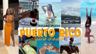 PUERTO RICO TRAVEL VLOG  DRUNK CHRONICLES  Horseback Riding JetSkis  One Meal A Day  More [upl. by Leventhal]