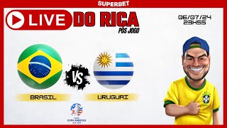 Live do Rica  Brasil x Uruguai [upl. by Chaille195]