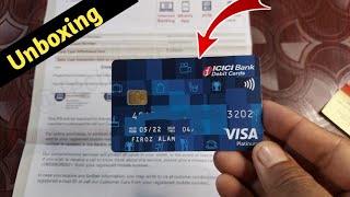 ICICI Bank Welcome kit Unboxing  ICICI Debit Card Unboxing  ICICI ATM Card Unboxing [upl. by Flavius42]