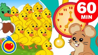 Cincuenta Patitos  Y Más Canciones Infantiles Divertidas 60 Min  Plim Plim [upl. by Annam]