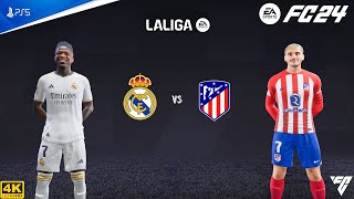 FC 24  Real Madrid Vs Atletico Madrid  LALIGA 202324  PS5™ 4K60 [upl. by Idnarb]