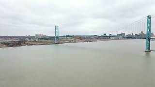 DRONE VIDEO  THE AMBASSADOR BRIDGE [upl. by Petras]