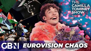 Eurovision 2024 descends into CHAOS with proPalestine protests and Dutch disqualification [upl. by Becky120]