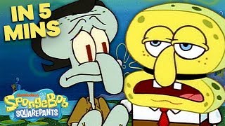 quotOpposite Dayquot with SpongeBob❓in 5 Minutes  SpongeBob SquarePants [upl. by Auqinimod684]