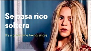 Shakira  Soltera lyrics  spanish amp english  synced [upl. by Deanna]