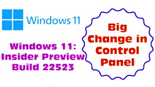 Windows 11 Build 22523 Uninstalling Apps Moved From Control Panel to Settings [upl. by Eerat]