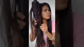 CÓMO USAR EL CEPILLO SECADOR DE REVLON 🌈hairtutorial hair cepillos revlon [upl. by Uri]