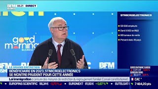 JeanMarc Chéry STMicroelectronics   STMicroelectronics se montre prudent pour cette année [upl. by Candace]