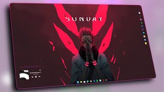 This is The BEST Jujutsu Kaisen Desktop Setup  Anime Theme for Windows [upl. by Auburta]