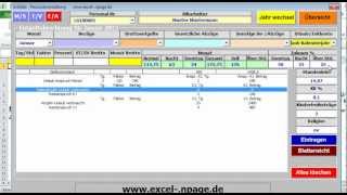 Personalverwaltung mit Excel Entgeltabrechnung Lohnabrechnung [upl. by Aititil831]