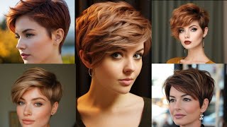 Best pixie cuts 2024  boycut hair style  short layered Bob Pixie Haircut 2024 [upl. by Keller]