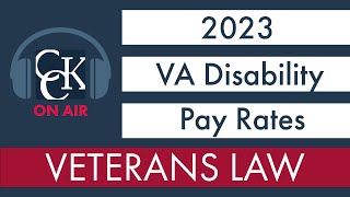 2023 VA Disability Pay Chart and Compensation Rates [upl. by Patt179]