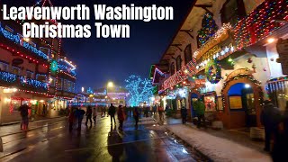 Leavenworth Washington  The Ultimate Winter Wonderland 4K Walking Tour 2019 [upl. by Deeraf]