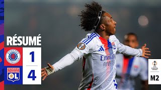 Résumé Rangers FC  OL  M2 Europa League  Olympique Lyonnais [upl. by Izawa]