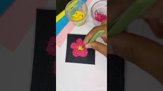 Tissue paper painting✨🌸 art aestheticart painting diy shorts viralshorts [upl. by Nanaj]