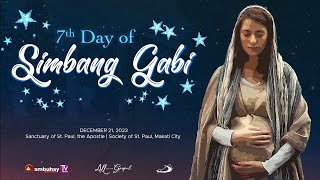 Sambuhay TV Mass  December 21 2023  Simbang Gabi Day 7 [upl. by Carbo]