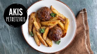 OldFashioned Greek Burgers  Biftekia  Akis Petretzikis [upl. by Sumetra]