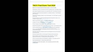 TNCC Final Exam Test 2024 Comprehensive Questions and Answers 100 Accuracy Graded A [upl. by Arjan]