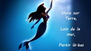 La petite sirène  Partir làbas  Paroles [upl. by Hujsak202]