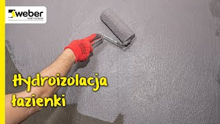 Hydroizolacja łazienki mikrozaprawą webertec Superflex D3 Ochrona wnętrz balkonów i tarasów [upl. by Meri]