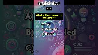 English Vocabulary Quiz  Synonym Quiz english quiz synonyms vocabulary knowledge game shorts [upl. by Charleton]