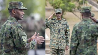 PEREZIDA KAGAME ATUNGUYE GENERAL MUBARAK MUGANGA AMUHA GENERAL FULL UMUGABA MUKURU WA RDF [upl. by Nayb]