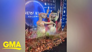 Heidi Klum transforms into ET for Halloween [upl. by Phila]