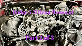 Dodge Ram 1500 57l Hemi Engine Removal Step by Step Part 2 of 3 This is will also work for the 2500 [upl. by Talbot]