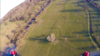 FPV Race Drone Flight With GoPro Mounted On Top [upl. by Tyra]