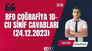 RFO Coğrafiya 10cu sinif cavabları 24122023 [upl. by Ecneitap]