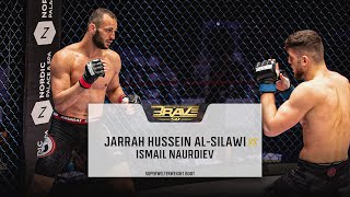 Jarrah Hussein Al Silawi VS Ismail Naurdiev  FREE MMA Fight  BRAVE CF 50 [upl. by Oralie250]