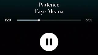 FAYE MEANA  PATIENCE  karaoke version [upl. by Cassandre595]