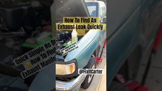 How To Find A Manifold Exhaust Leak With Out Smoke Machine No Drama [upl. by Dalt]