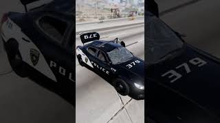 policecar rollovertest in beamng shorts beamngdrive carcrash crashtest gaming simulation [upl. by Anitnatsnok]