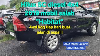 Hilux Diesel 2GD 4x4 th 2019 salah peruntukan masa dipakai di aspal terus TERJUAL [upl. by Pickett]