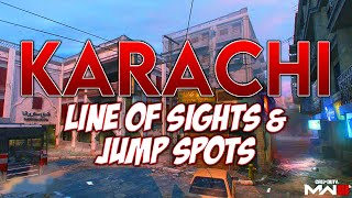 KARACHI JUMP SPOTS LINE OF SIGHTS amp CALLOUTS for MW3 RANKED PLAY [upl. by Auberbach217]